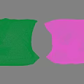 Two Soft Pink Textured Pillows With Large Bowknots And Velvet Surface For Decor