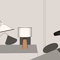Modern table lamp 3d model