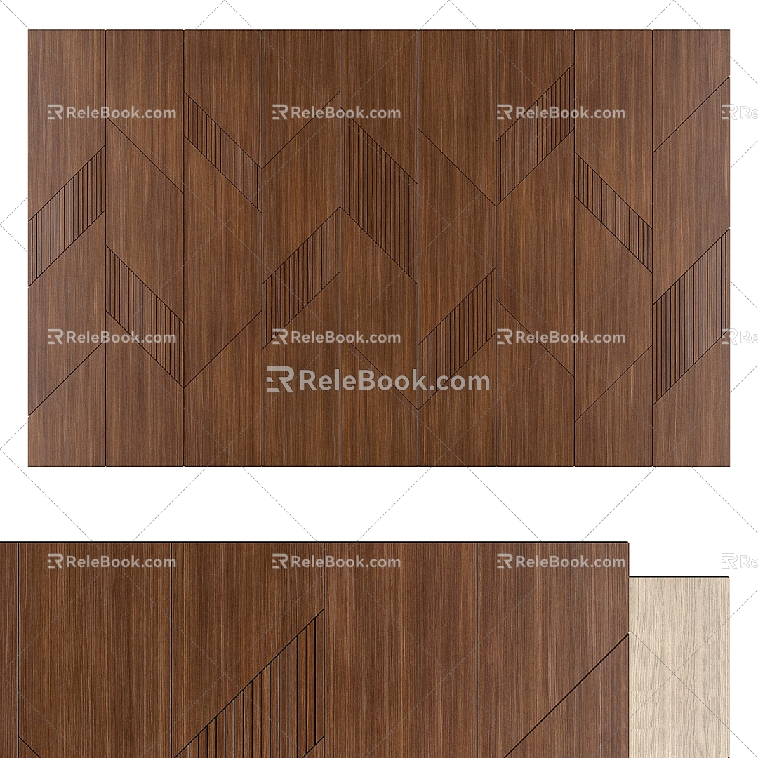 Modern wall panel 3d model