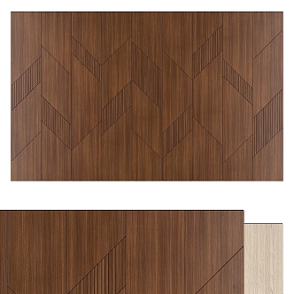 Modern wall panel 3d model