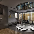Modern Clothing Store With Basketball Jerseys Mannequin And Display Racks