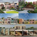 Beautiful Garden Landscape Design With Diverse Plants Paths Greenhouse And Lawn