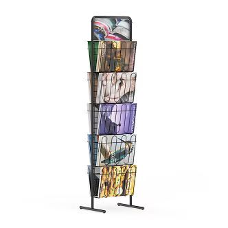 Supermarket Equipment Supermarket Shelf Supermarket Container Supermarket Products Supermarket Cargo Magazine Rack Bookshelf 3d model