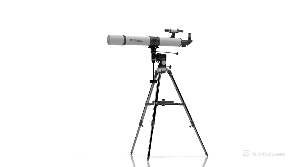 Commercial Telescope With Stable Tripod Mount For Professional Observation Use 3d model 