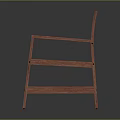Wooden Outdoor Bench With Slatted Back Armrests And Durable Garden Seating Design