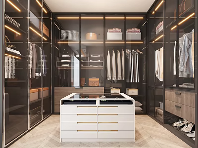 Modern Cloakroom 3d model