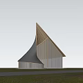 Modern Architecture Curve Sales Department Curve Commercial Restaurant Bookstore Field Book Bar 3d model