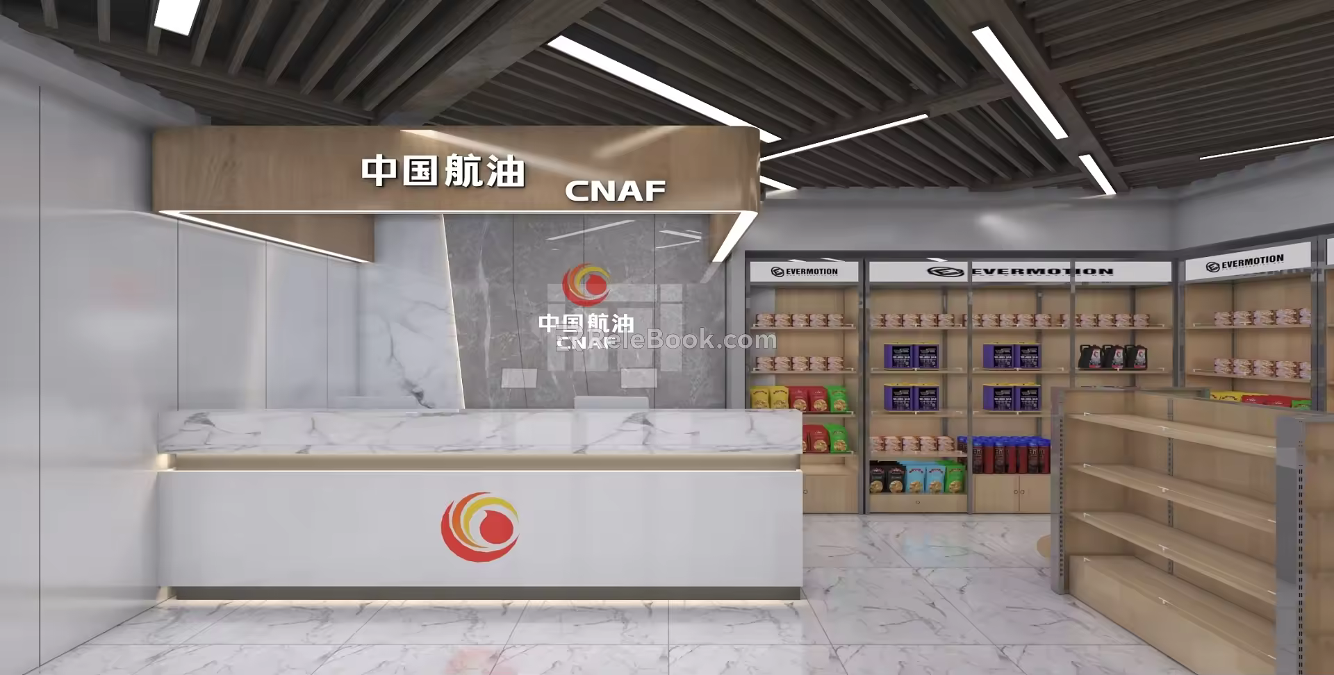 Modern Convenience Store 3d model
