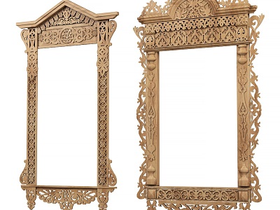 Photo Frame Wooden Photo Frame 3d model