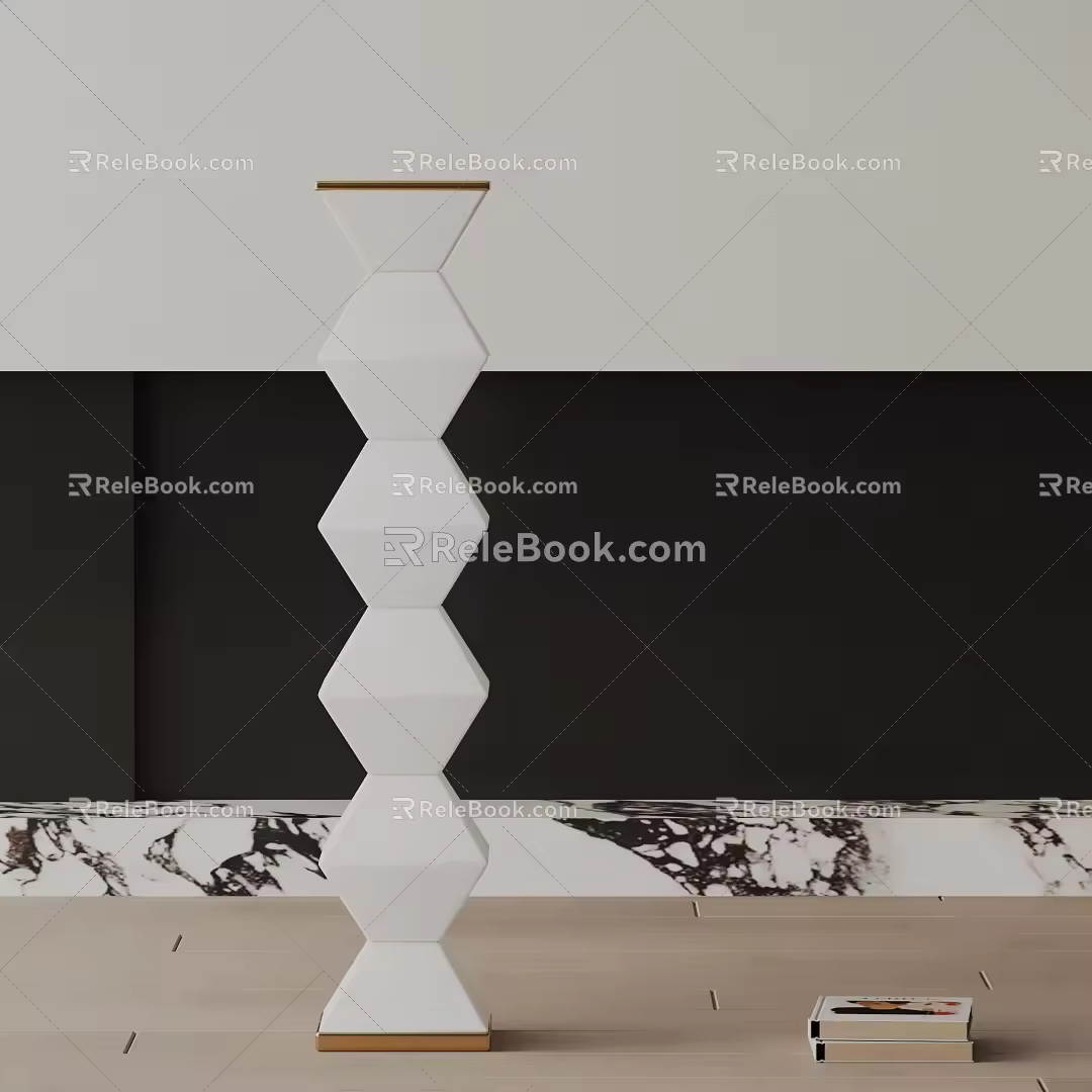 Modern floor lamp 3d model