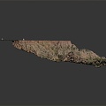 Geographical Vein Topography Mountain Geomorphology 3d model