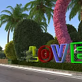 Landscape 3d model