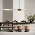 New Chinese Tea Table and Chair Combination 3d model