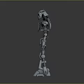 Mech Warrior Mech Soldier Machine Battlearm Mechanical Battlearm Machine Fighter Robot 3d model