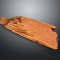 Natural Rustic Wood Slab With Intricate Grain And Textured Surface For Decorative Use