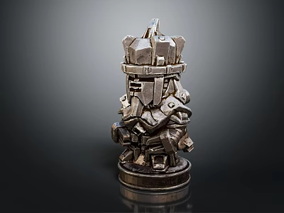 Industrial Equipment With Metal Structure And Complex Mechanical Components Design 3d model