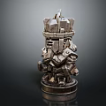 Industrial Equipment With Metal Structure And Complex Mechanical Components Design