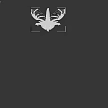 Fantasy Character Design of Mythical Creature With Blue Horns White Body and Black Wings