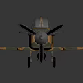 Camouflage Toy Airplane Model Royal Air Force Roundel Insignia Propeller Cockpit Dark Background Reflective Surface