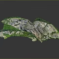 Natural Scenic Landscape Featuring Lush Green Vegetation And Rocky Mountainous Terrain