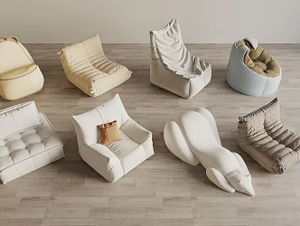Modern Caterpillar Lazy Sofa Casual Sofa 3d model