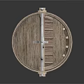 Wooden Birdcage Interior Design With Hanging Hook Swing And Feeder