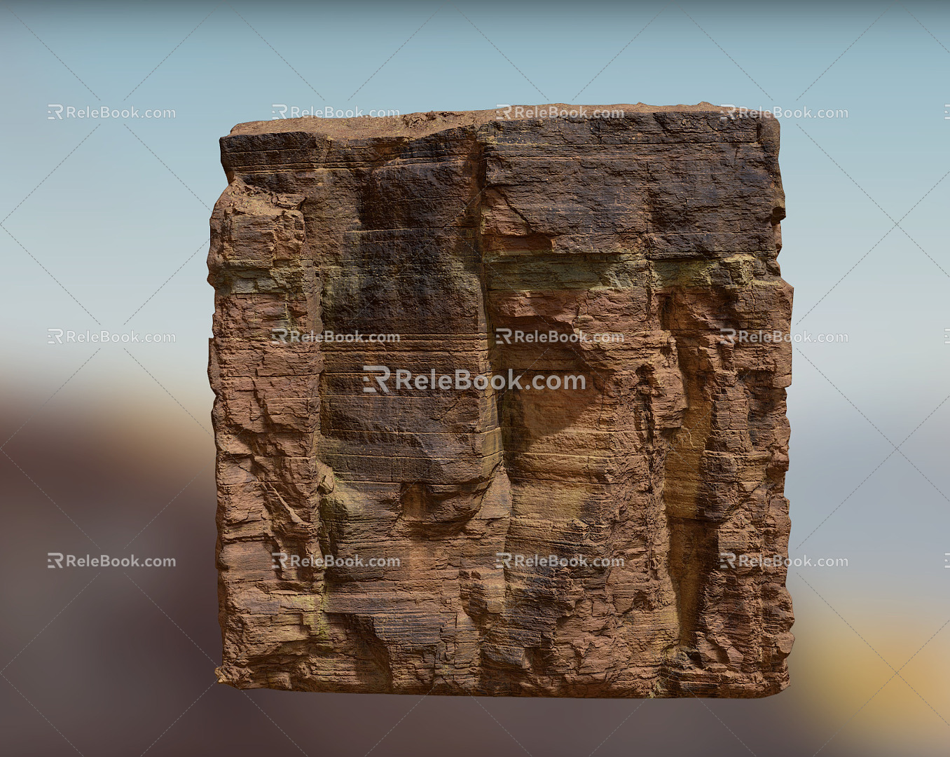 Modern Stone Terrain 3d model