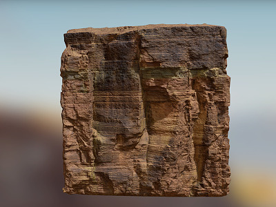 Modern Stone Terrain 3d model