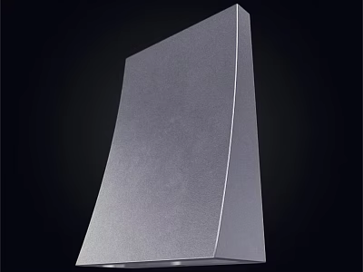 Modern Curved Wall Light With Sleek Metal Design For Interior Home Lighting 3d model
