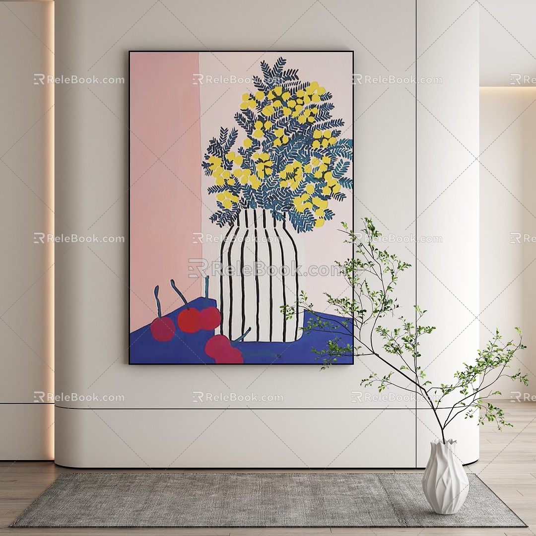 modern decorative painting 3d model