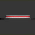 Modern Football Stadium 3D Model With White Exterior Red Seats And Green Field