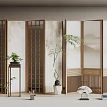 Screen partition 3d model