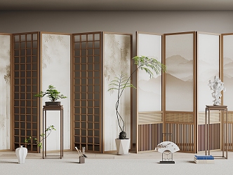 Screen partition 3d model