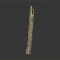 Natural Wooden Log Featuring Rough Surface And Rich Natural Texture On Gray Backdrop