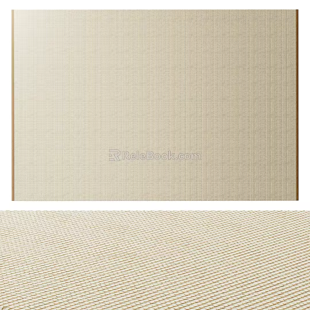 Carpet Floor Mat Rectangular Carpet 3d model