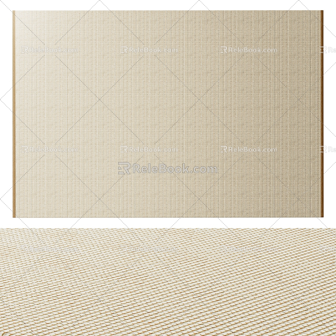 Carpet Floor Mat Rectangular Carpet 3d model