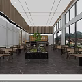 Modern Hotel Lobby Interior Design With Large Windows Natural Light And Green Plants