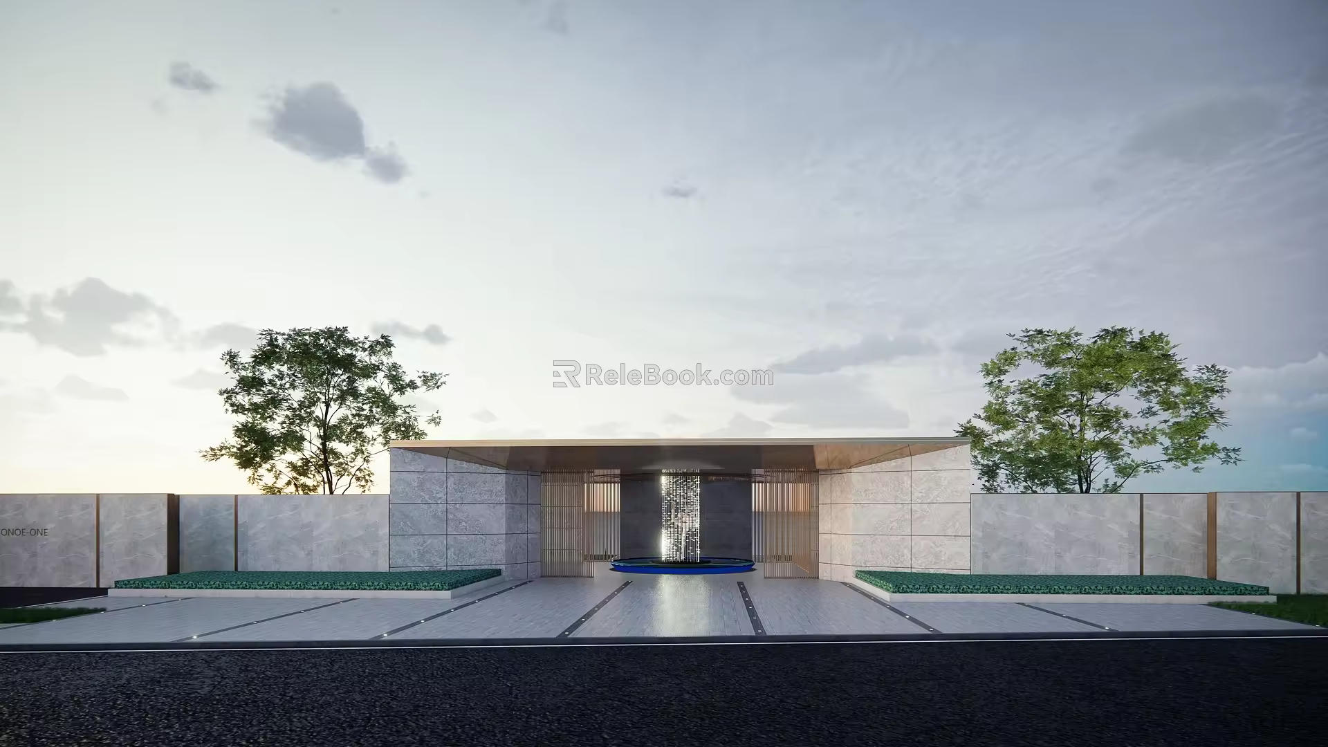 Modern gate high-end gate 3d model