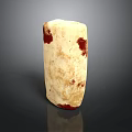 Artisanal Food Product With Creamy Base And Red Speckled Pattern