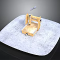 Wooden Mechanical Tool Equipment with Metal Components and Stable Base Platform