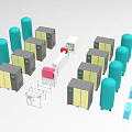 Equipment automation production line Meltblowing machine Meltblowing cloth production equipment 1427 3d model