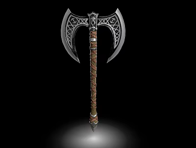 Axe Double-edged Axe Axe Weapon Weapon 3d model