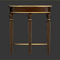 Elegant Round Coffee Table With Blue Tabletop And Wooden Legs Lower Shelf