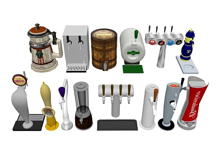 Beer barrel draft beer 3d model