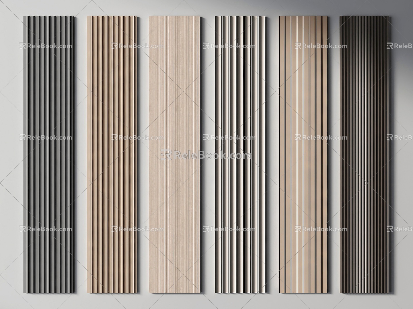 Modern wall panel 3d model