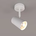 Sleek Modern Wall Mounted Spotlight With Black Metal Body Transparent Shade And Adjustable Head