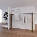 Simple Hanging Rack 3d model