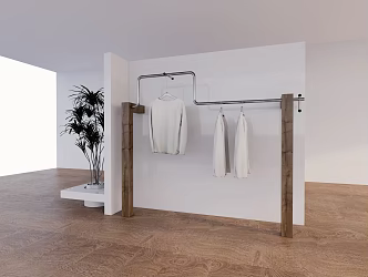 Simple Hanging Rack 3d model