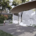 Modern Corridor Art Curve Multi-functional Three-dimensional Corridor 3d model