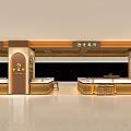 Elegant Jewelry Store Interior Design With Glass Display Cases And Warm Lighting